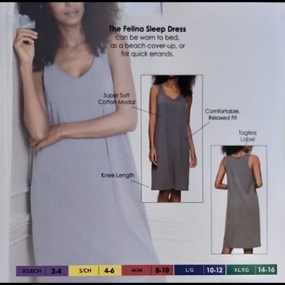 FELINA 2-pack Soft Cotton Modal Dresses - Picture 3 of 11